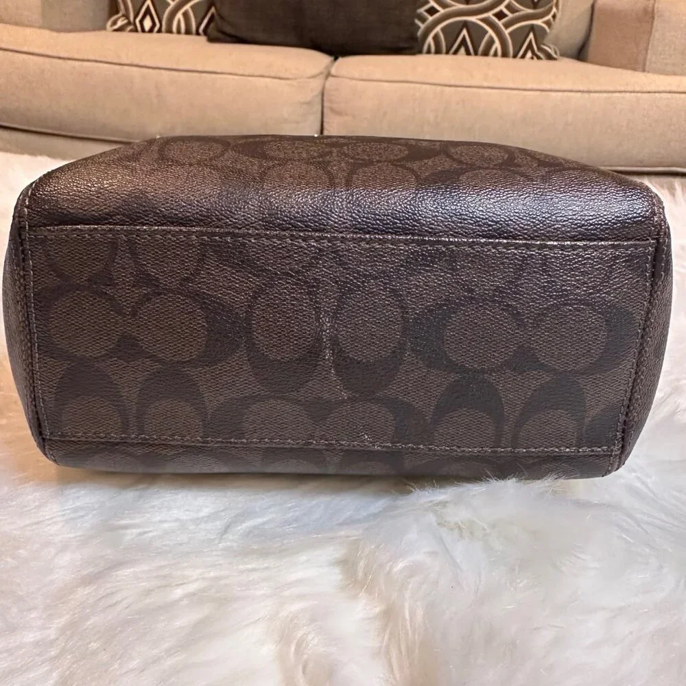 ❌SOLD❌Coach Signature Coated Canvas/Leather Tote Bag - Picture 8 of 11